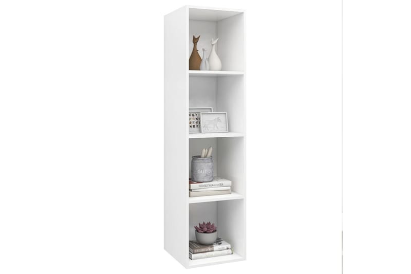 Väggmonterad tv-bänk vit 37x37x142,5 cm spånskiva - Vit - Möbler - Tv möbel & mediamöbel - TV bänk & mediabänk