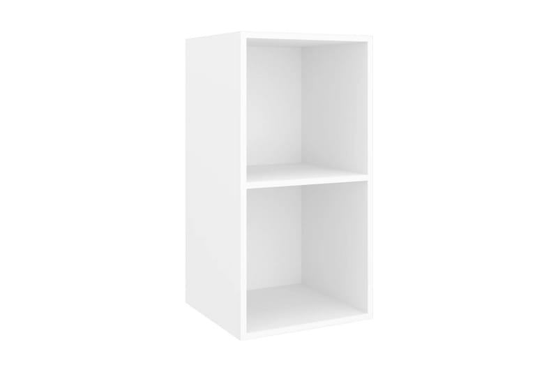 Väggmonterad tv-bänk vit 37x37x72 cm spånskiva - Vit - Möbler - Tv möbel & mediamöbel - TV bänk & mediabänk
