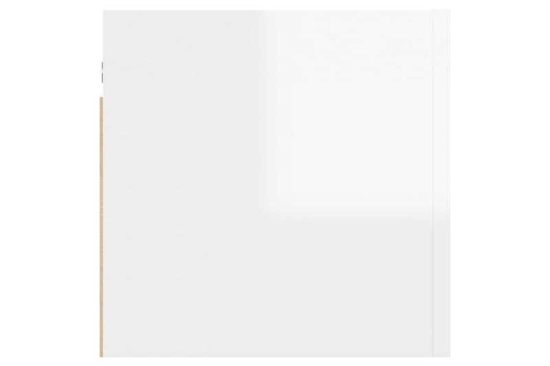 Väggmonterad tv-bänk vit högglans 30,5x30x30 cm - Vit - Möbler - Tv möbel & mediamöbel - TV bänk & mediabänk