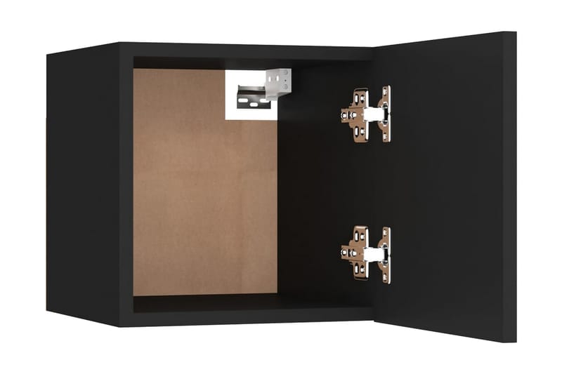 Väggmonterade tv-skåp 2 st svart 30,5x30x30 cm - Svart - Möbler - Tv möbel & mediamöbel - TV bänk & mediabänk