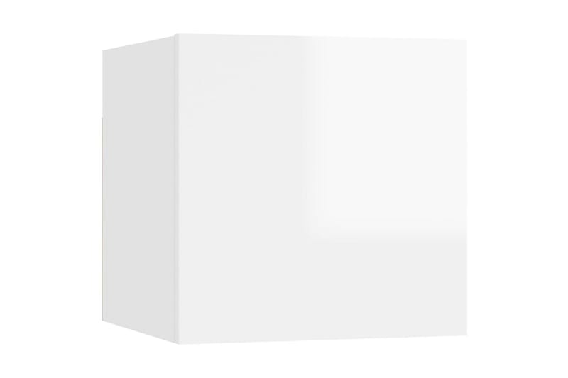 Väggmonterade tv-skåp 2 st vit högglans 30,5x30x30 cm - Vit - Möbler - Tv möbel & mediamöbel - TV bänk & mediabänk