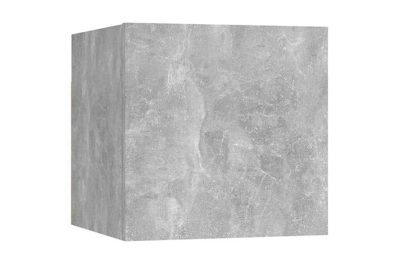 Väggmonterat tv-bänk betonggrå 30,5x30x30 cm - Grå - Möbler - Tv möbel & mediamöbel - TV bänk & mediabänk