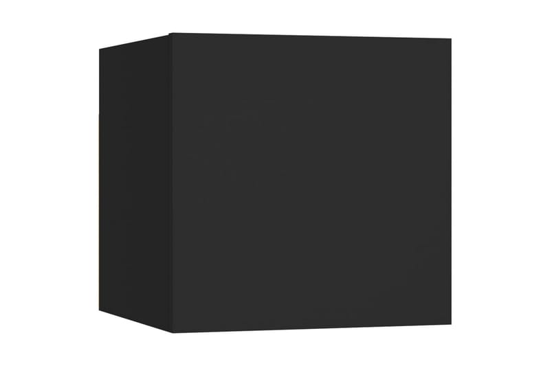 Väggmonterat tv-bänk svart 30,5x30x30 cm - Svart - Möbler - Tv möbel & mediamöbel - TV bänk & mediabänk