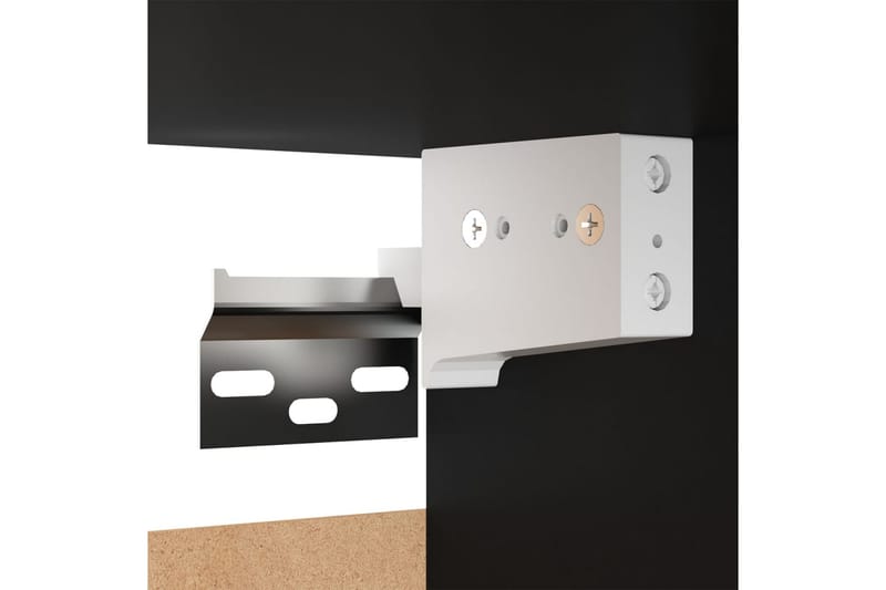 Väggmonterat tv-bänk svart 30,5x30x30 cm - Svart - Möbler - Tv möbel & mediamöbel - TV bänk & mediabänk