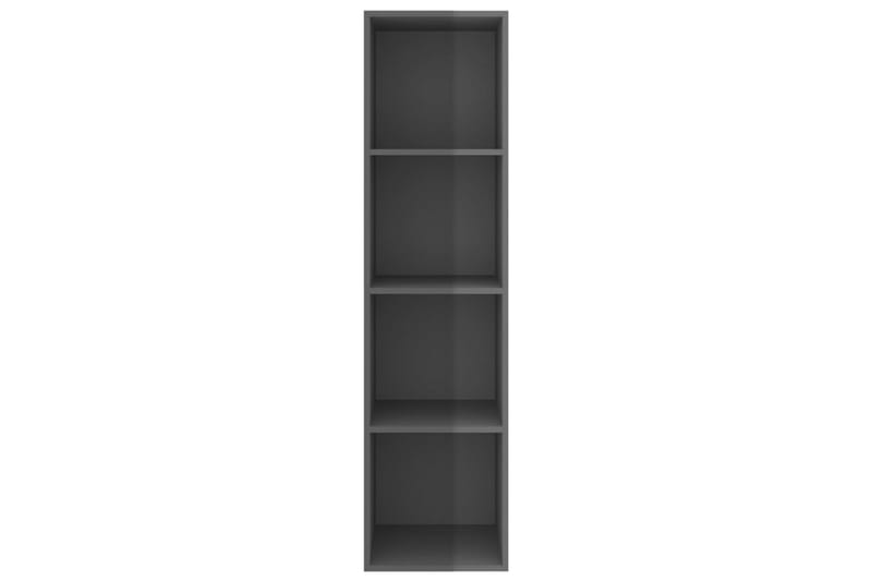 Väggmonterat tv-skåp grå högglans 37x37x142,5 cm spånskiva - Grå - Möbler - Tv möbel & mediamöbel - TV bänk & mediabänk