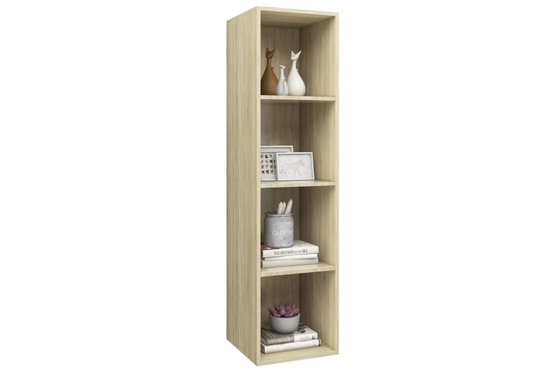 Väggmonterat tv-skåp somona-ek 37x37x142,5 cm spånskiva - Brun - Möbler - Tv möbel & mediamöbel - TV bänk & mediabänk