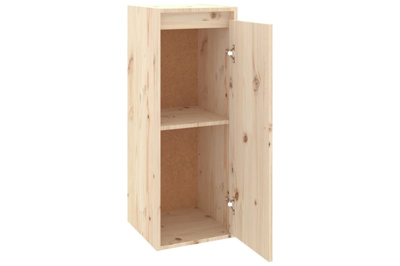 Väggskåp 2 st 30x30x80 cm massiv furu - Brun - Möbler - Tv möbel & mediamöbel - TV bänk & mediabänk