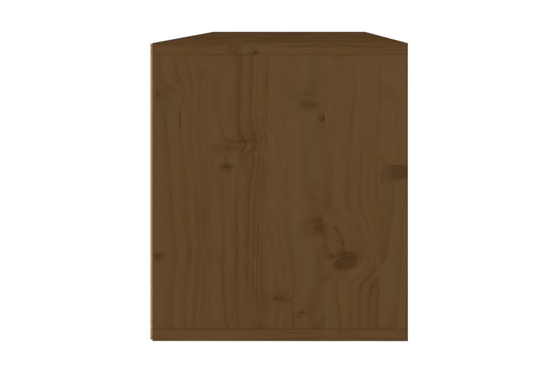 Väggskåp 2 st 45x30x35 cm massiv furu honungbrun - Brun - Möbler - Tv möbel & mediamöbel - TV bänk & mediabänk