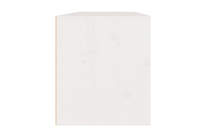 Väggskåp 2 st 45x30x35 cm massiv furu vit - Vit - Möbler - Tv möbel & mediamöbel - TV bänk & mediabänk