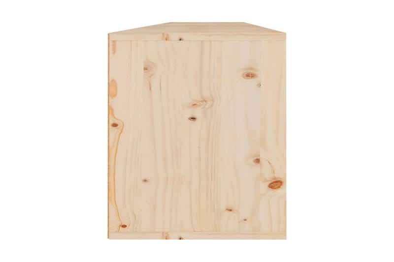 Väggskåp 2 st 80x30x35 cm massiv furu - Brun - Möbler - Tv möbel & mediamöbel - TV bänk & mediabänk