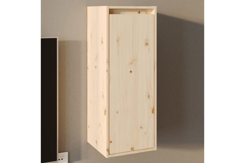Väggskåp 30x30x80 cm massiv furu - Brun - Möbler - Tv möbel & mediamöbel - TV bänk & mediabänk