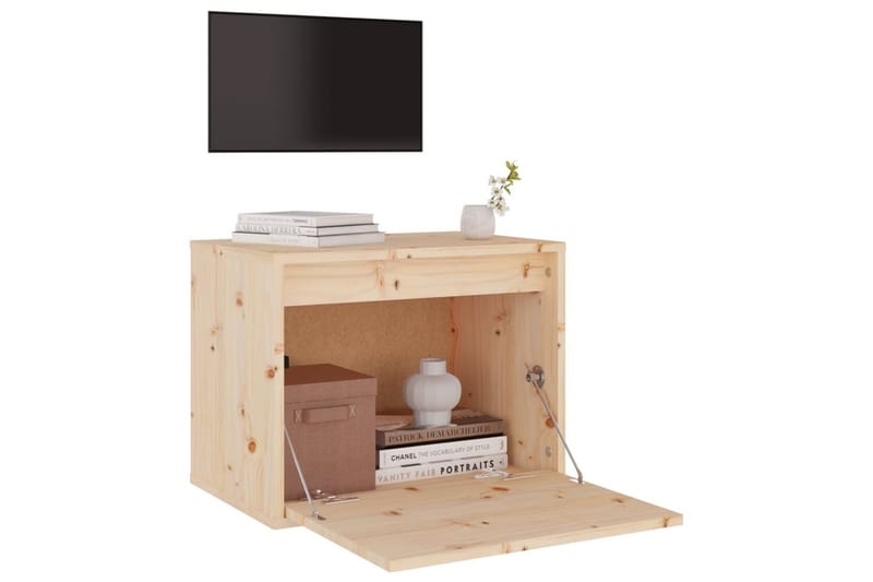 Väggskåp 45x30x35 cm massiv furu - Brun - Möbler - Tv möbel & mediamöbel - TV bänk & mediabänk