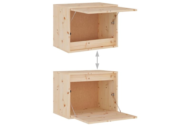 Väggskåp 45x30x35 cm massiv furu - Brun - Möbler - Tv möbel & mediamöbel - TV bänk & mediabänk