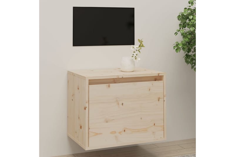 Väggskåp 45x30x35 cm massiv furu - Brun - TV bänk & mediabänk