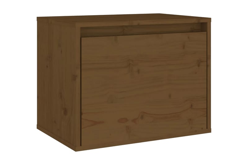 Väggskåp 45x30x35 cm massiv furu honungbrun - Brun - Möbler - Tv möbel & mediamöbel - TV bänk & mediabänk