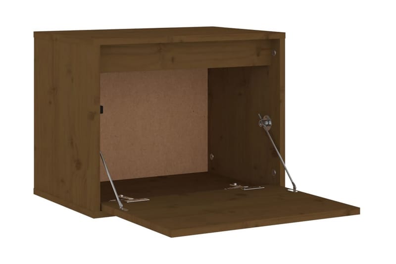 Väggskåp 45x30x35 cm massiv furu honungbrun - Brun - Möbler - Tv möbel & mediamöbel - TV bänk & mediabänk