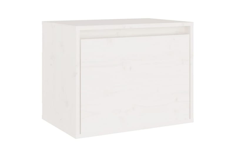 Väggskåp 45x30x35 cm massiv furu vit - Vit - Möbler - Tv möbel & mediamöbel - TV bänk & mediabänk
