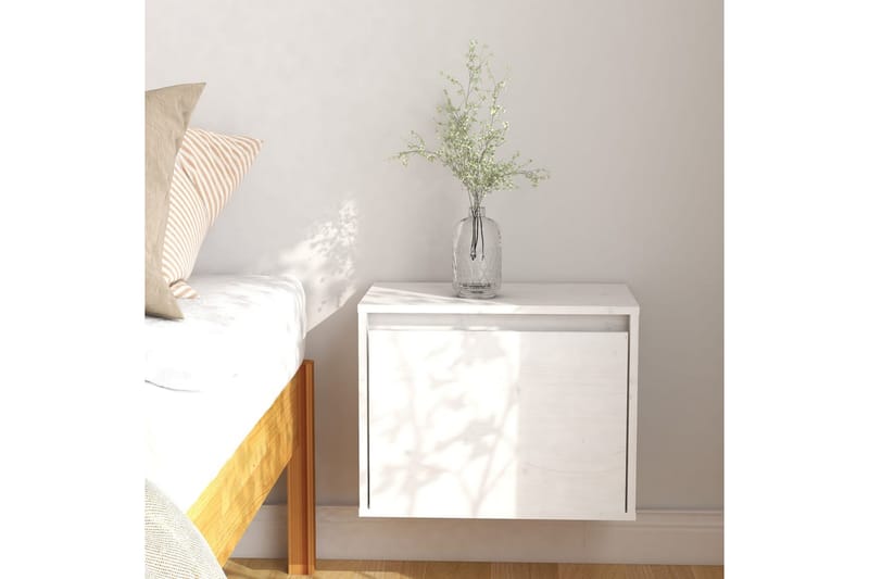 Väggskåp 45x30x35 cm massiv furu vit - Vit - Möbler - Tv möbel & mediamöbel - TV bänk & mediabänk