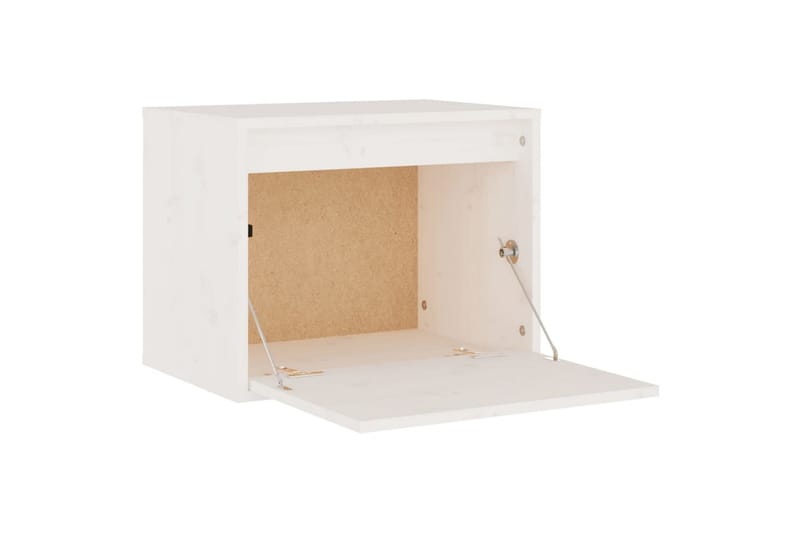 Väggskåp 45x30x35 cm massiv furu vit - Vit - Möbler - Tv möbel & mediamöbel - TV bänk & mediabänk