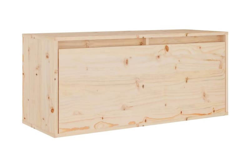 Väggskåp 80x30x35 cm massiv furu - Brun - Möbler - Tv möbel & mediamöbel - TV bänk & mediabänk