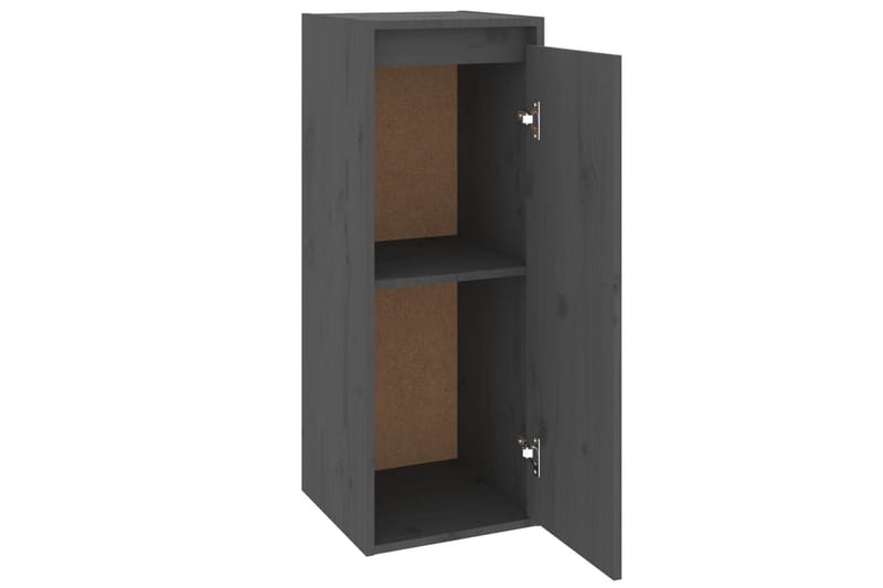 Väggskåp grå 30x30x80 cm massiv furu - Grå - Möbler - Tv möbel & mediamöbel - TV bänk & mediabänk