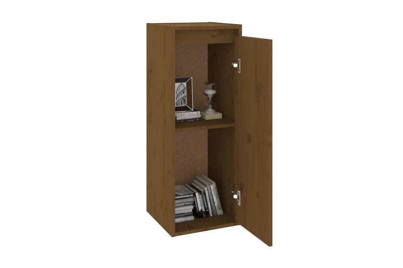 Väggskåp honungsbrun 30x30x80 cm massiv furu - Brun - Möbler - Tv möbel & mediamöbel - TV bänk & mediabänk