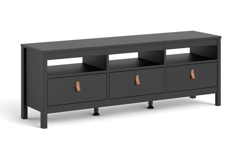 Vallvidera Tv-bänk 151 cm - Svart/Natur - Möbler - Tv möbel & mediamöbel - TV bänk & mediabänk