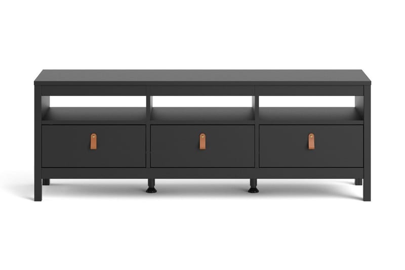 Vallvidera Tv-bänk 151 cm - Svart/Natur - Möbler - Tv möbel & mediamöbel - TV bänk & mediabänk