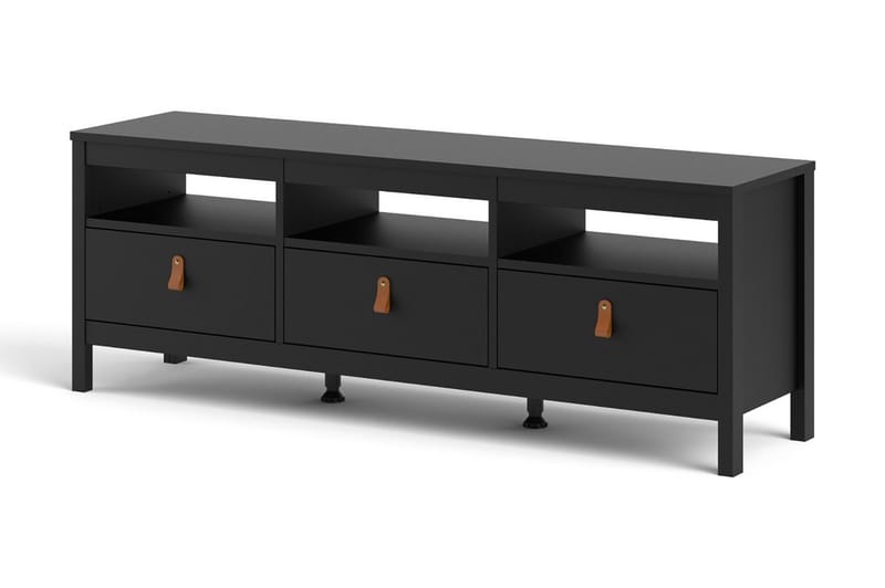 Vallvidera Tv-bänk 151 cm - Svart/Natur - Möbler - Tv möbel & mediamöbel - TV bänk & mediabänk