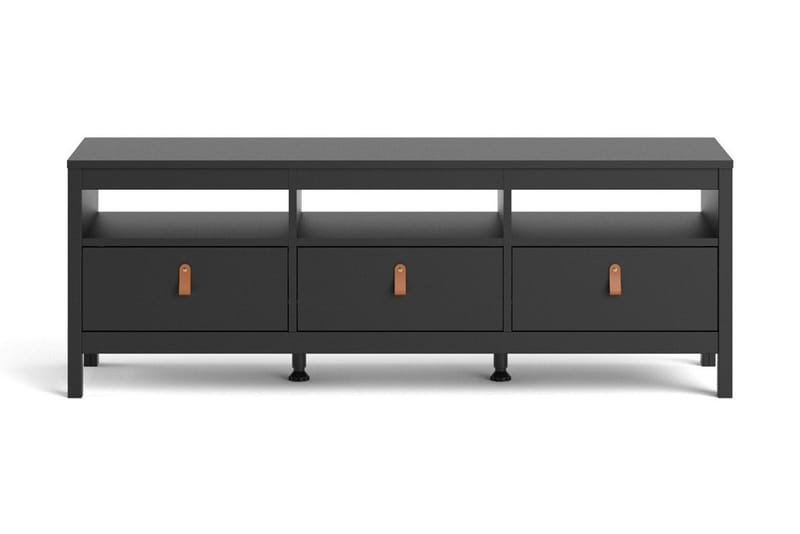 Vallvidera Tv-bänk 151 cm - Svart/Natur - Möbler - Tv möbel & mediamöbel - TV bänk & mediabänk