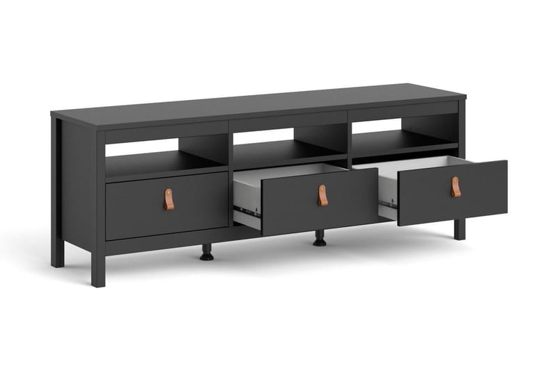 Vallvidera Tv-bänk 151 cm - Svart/Natur - Möbler - Tv möbel & mediamöbel - TV bänk & mediabänk