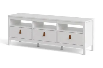 Vallvidera Tv-bänk 151 cm - Vit/Natur - Möbler - Tv möbel & mediamöbel - TV bänk & mediabänk