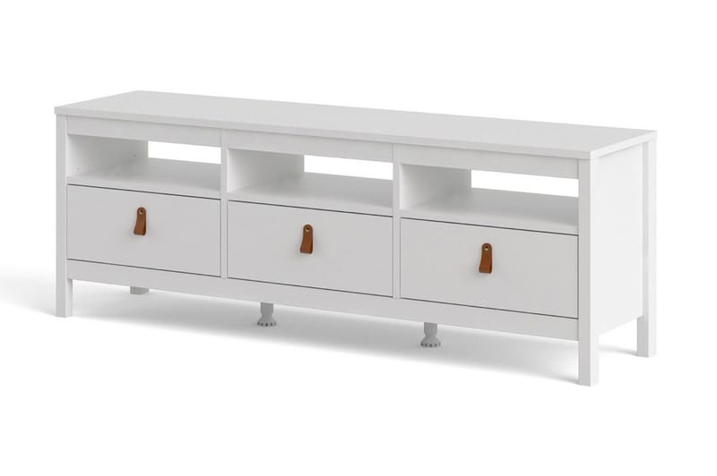 Vallvidera Tv-bänk 151 cm - Vit/Natur - Möbler - Tv möbel & mediamöbel - TV bänk & mediabänk