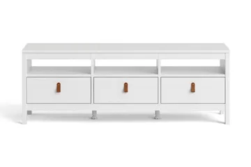 Vallvidera Tv-bänk 151 cm - Vit/Natur - Möbler - Tv möbel & mediamöbel - TV bänk & mediabänk