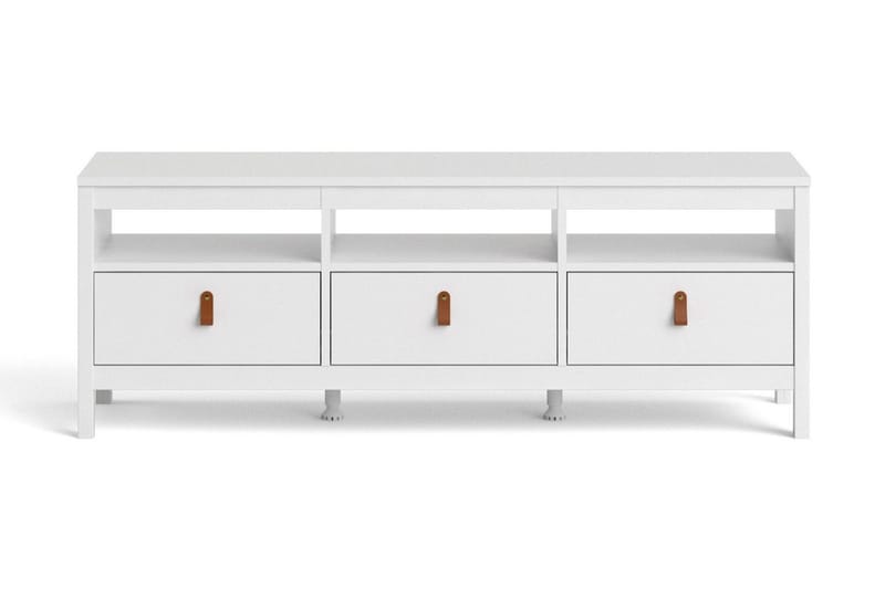 Vallvidera Tv-bänk 151 cm - Vit/Natur - Möbler - Tv möbel & mediamöbel - TV bänk & mediabänk