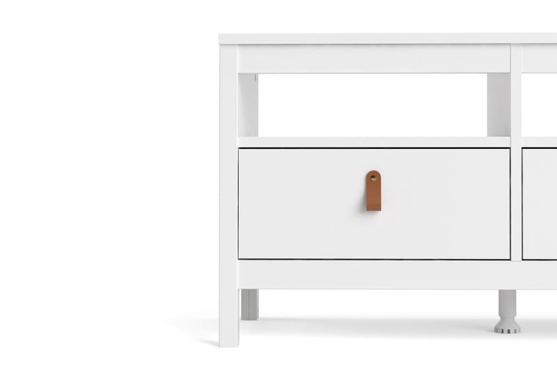 Vallvidera Tv-bänk 151 cm - Vit/Natur - Möbler - Tv möbel & mediamöbel - TV bänk & mediabänk