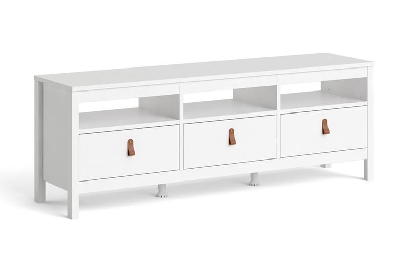 Vallvidera Tv-bänk 151 cm - Vit/Natur - Möbler - Tv möbel & mediamöbel - TV bänk & mediabänk