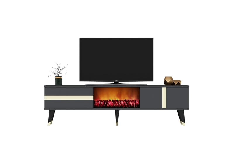 Vania Tv-bänk 150 cm - Guld - Möbler - Tv möbel & mediamöbel - TV bänk & mediabänk