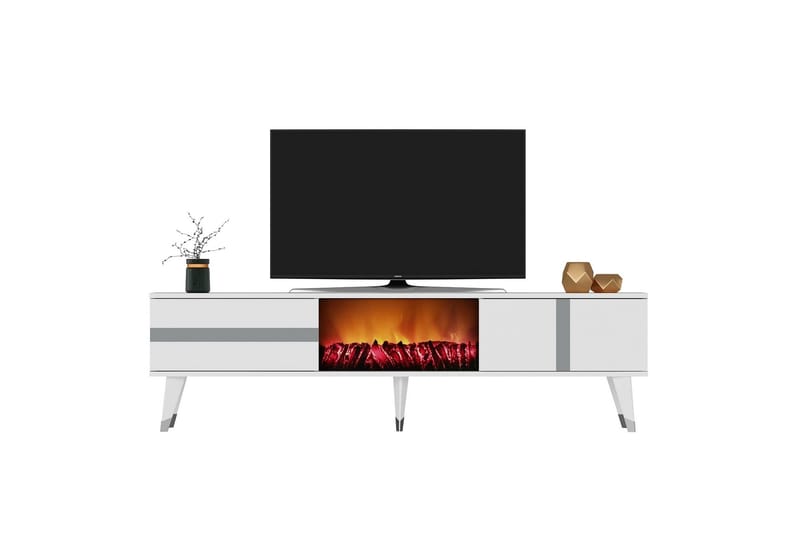 Vania Tv-bänk 150 cm - Silver - Möbler - Tv möbel & mediamöbel - TV bänk & mediabänk