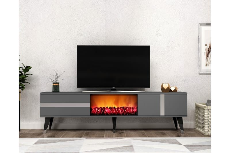 Vania Tv-bänk 150 cm - Silver - Möbler - Tv möbel & mediamöbel - TV bänk & mediabänk