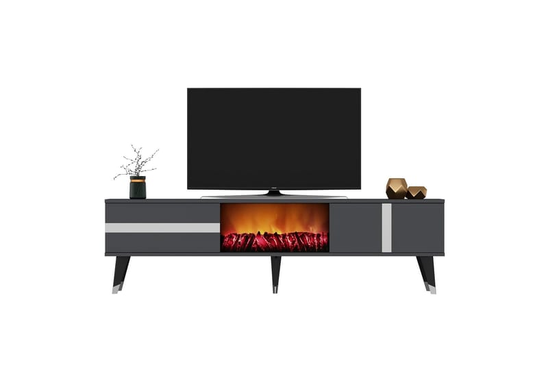 Vania Tv-bänk 150 cm - Silver - TV bänk & mediabänk