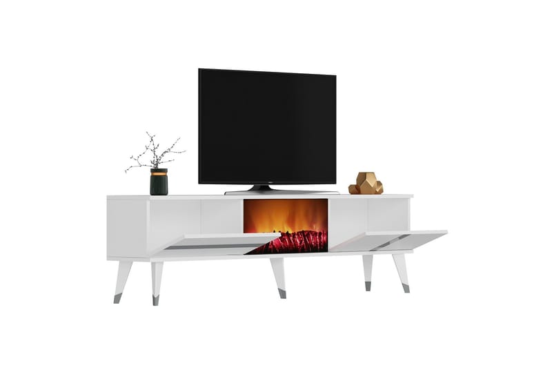 Vania Tv-bänk 150 cm - Silver - Möbler - Tv möbel & mediamöbel - TV bänk & mediabänk