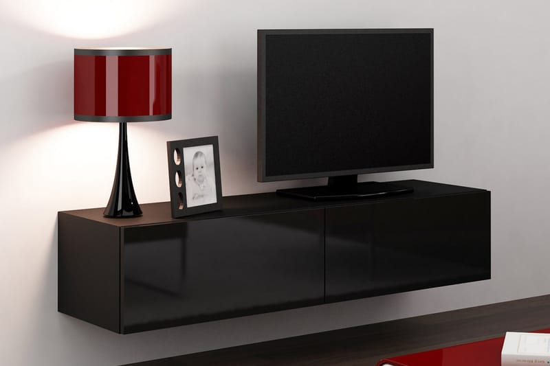 Vasil TV-bänk 140 cm - Svart - Möbler - Tv möbel & mediamöbel - TV bänk & mediabänk