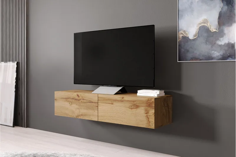 Vasil TV-bänk 140 cm - Trä/Natur - Möbler - Tv möbel & mediamöbel - TV bänk & mediabänk