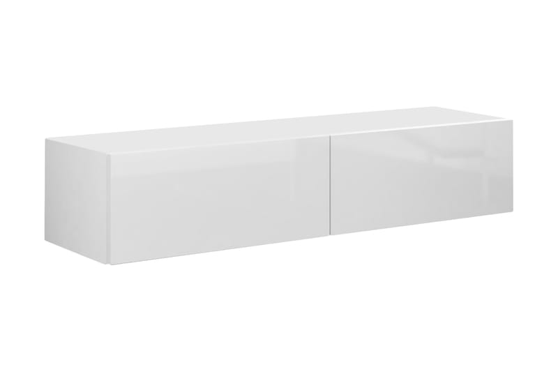 Vasil TV-bänk 140 cm - Vit/Vit Högglans - Möbler - Tv möbel & mediamöbel - TV bänk & mediabänk