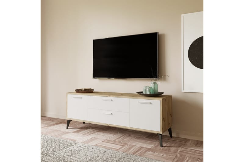 Vegal Tv-bänk 150 cm - Vit - Möbler - Tv möbel & mediamöbel - TV bänk & mediabänk