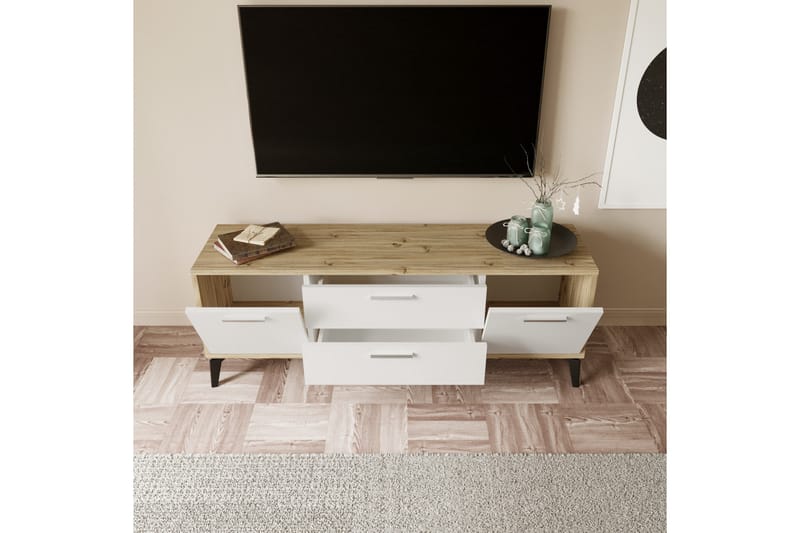 Vegal Tv-bänk 150 cm - Vit - Möbler - Tv möbel & mediamöbel - TV bänk & mediabänk
