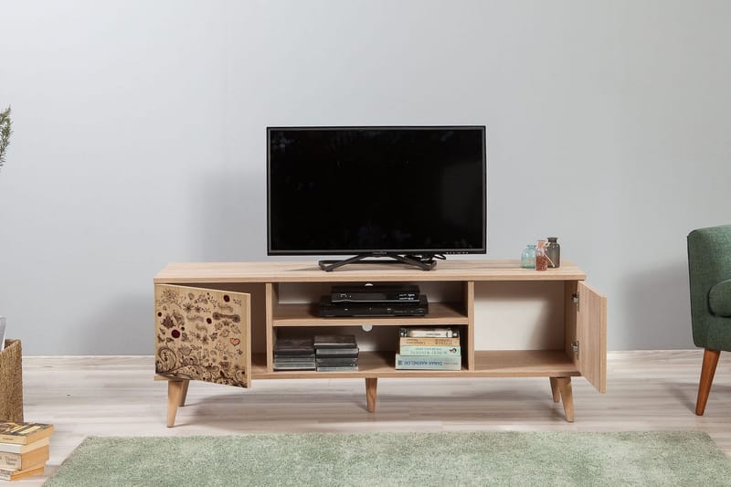 Vellavie Tv-bänk 140 cm - Mönstrad - Möbler - Tv möbel & mediamöbel - TV bänk & mediabänk