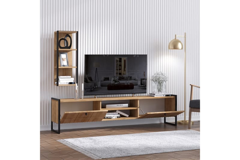 Vestö TV-möbelset 180 cm - Brun - TV bänk & mediabänk