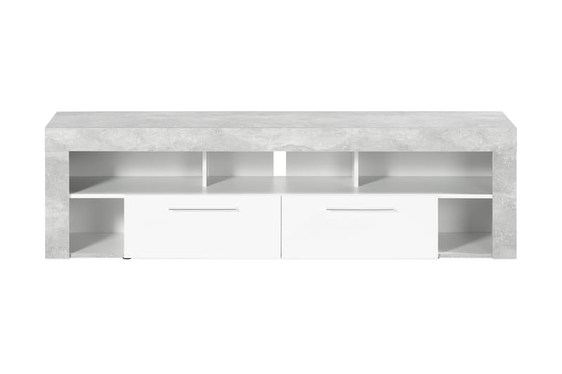 Vibio TV-bänk 180 cm - Vit/Betong - Möbler - Tv möbel & mediamöbel - TV bänk & mediabänk